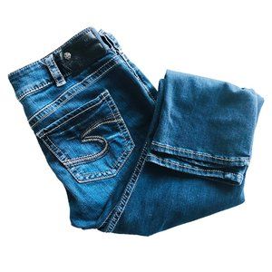 Silver Suki Mid Capri Super Stretch W31 L22-1/2